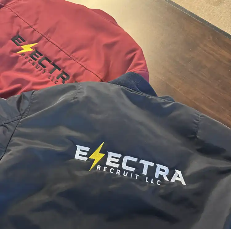 Embroidery on a jacket